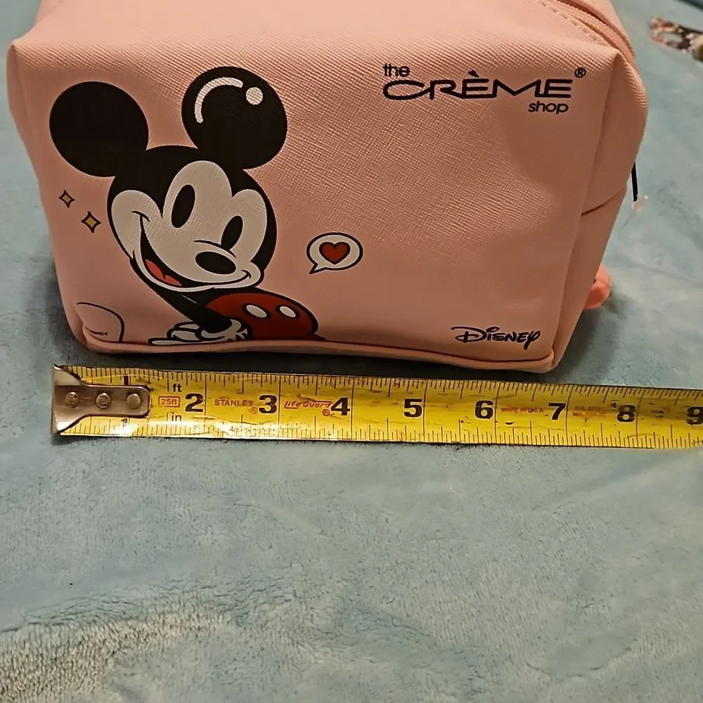 Disney 🎁 Mickey & Minnie The Creme Shop Pink Makeup Bag BNWT